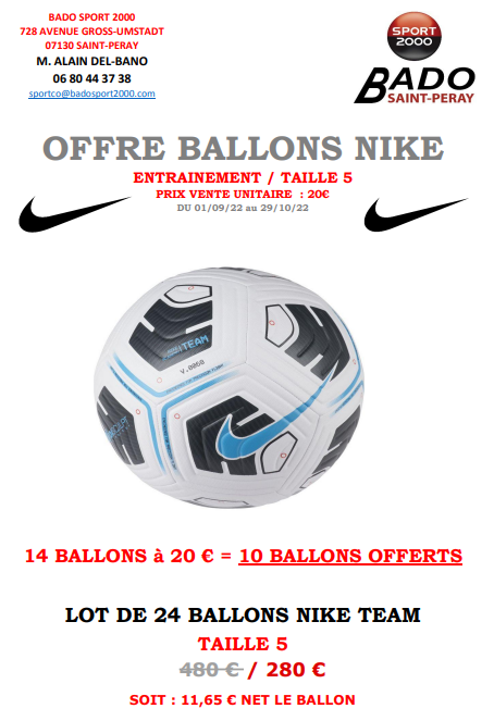 Lot de 10 Ballons Nike Academy