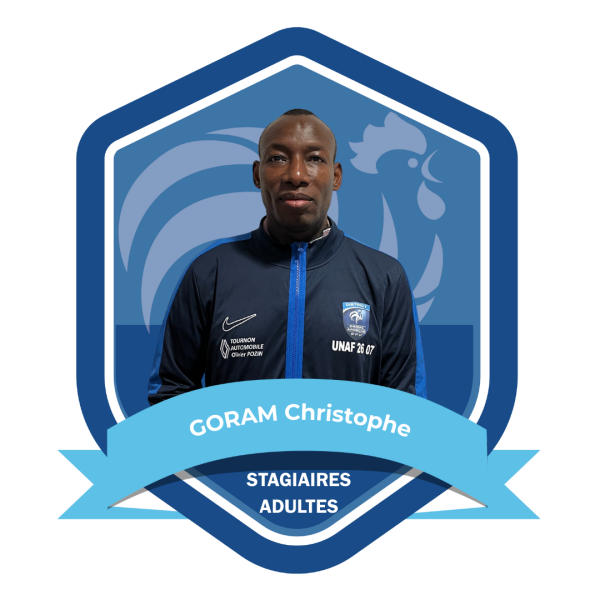 TROMBINOSCOPE ARBITRES - STAGIAIRES ADULTES - GORAM Christophe