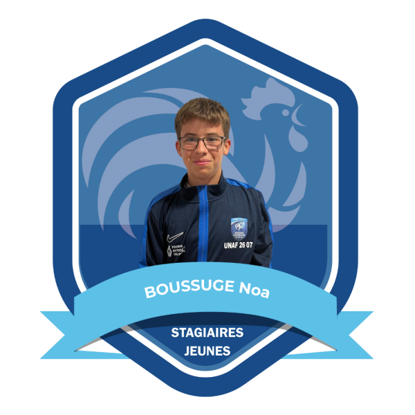 TROMBINOSCOPE ARBITRES - STAGIAIRES JEUNES - BOUSSUGE Noa