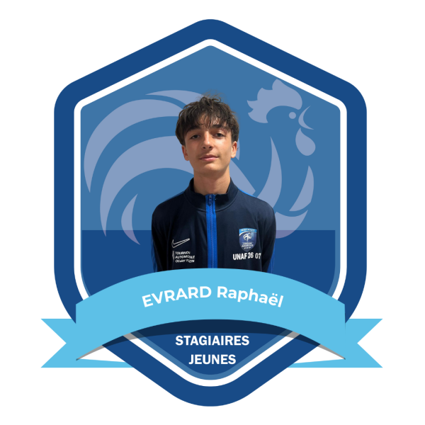 TROMBINOSCOPE ARBITRES - STAGIAIRES JEUNES - EVRARD Raphaël