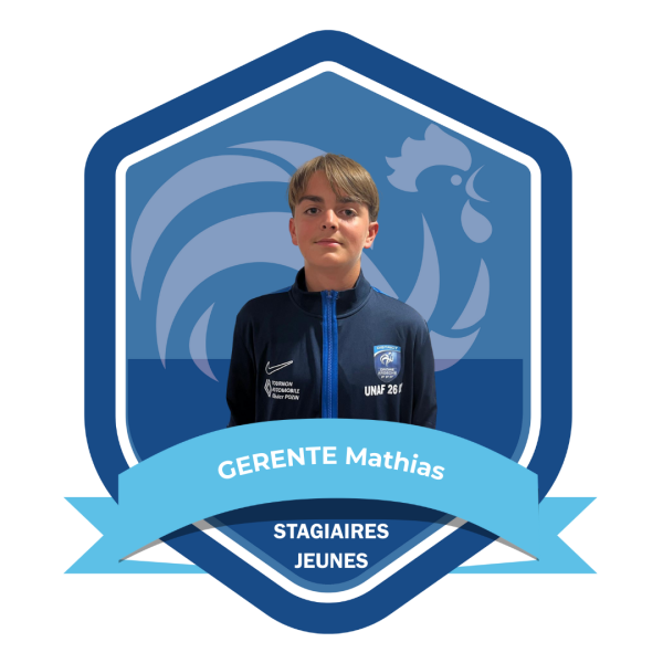TROMBINOSCOPE ARBITRES - STAGIAIRES JEUNES - GERENTE Mathias