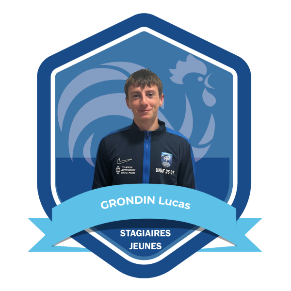 TROMBINOSCOPE ARBITRES - STAGIAIRES JEUNES - GRONDIN Lucas